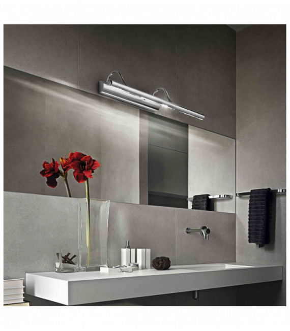 Chrome wall light MIRROR-10 4 bulbs