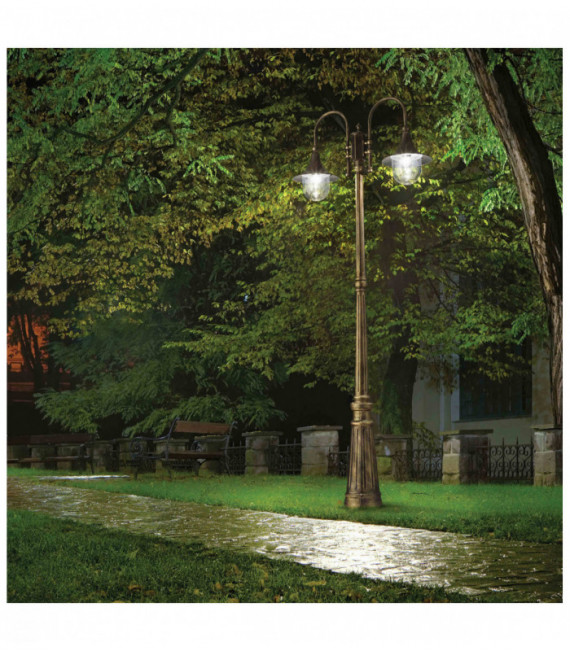 CIMA antique black floor lamp 2 bulbs