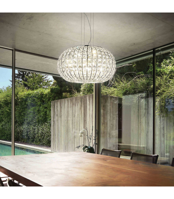 Verchromte Pendelleuchte CALYPSO 5 Lampen
