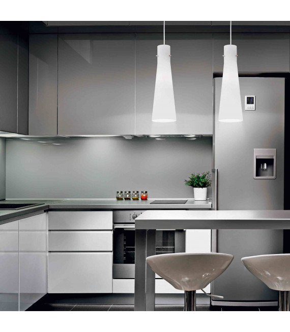 KUKY white pendant lamp 1 bulb
