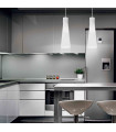 KUKY white pendant lamp 1 bulb