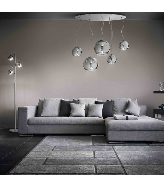 Colgante de cromo DISCOVERY CROMO 5 bombillas