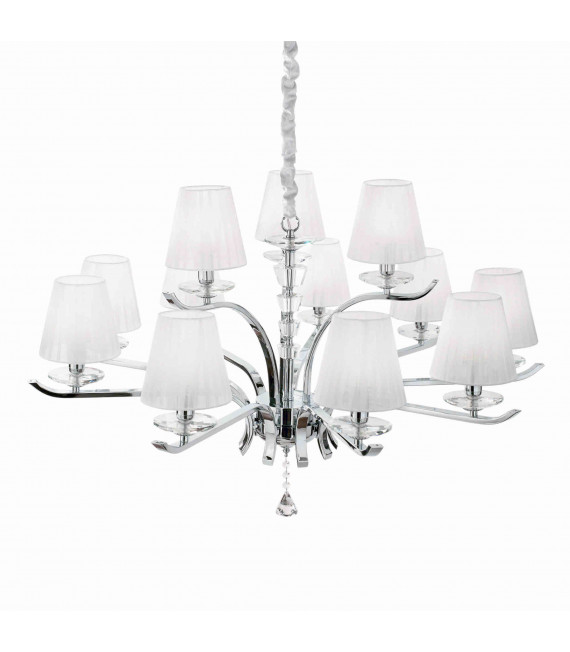 Lampada a sospensione bianca PEGASO 12 lampadine