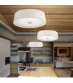 HILTON white pendant lamp 6 bulbs