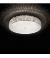 Plafonnier Blanc en cristal ROMA 12 ampoules