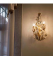 CARMEN Silver wall light 2 bulbs