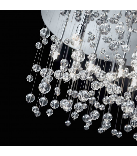 Chrome ceiling light NEVE 5 bulbs