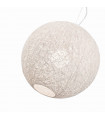 Suspension Blanche BASKET 1 ampoule Profondeur 9 Cm