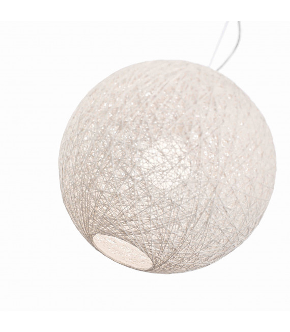 White BASKET pendant light 1 bulb Diameter 36 Cm