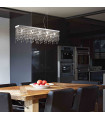 Suspension Transparente en cristal GIADA CLEAR 5 ampoules