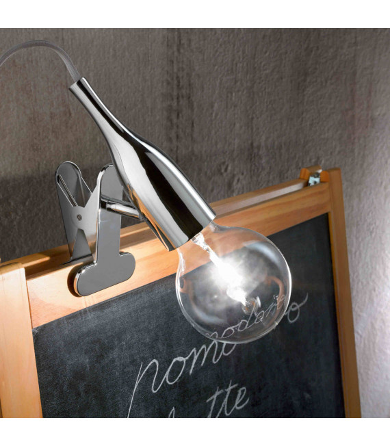 Aplique de pared cromado PICCHIO 1 bombilla