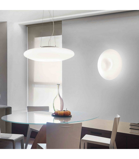 White GLORY pendant light 3 bulbs Height 80 Cm