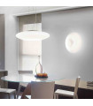 White GLORY pendant light 3 bulbs Height 80 Cm