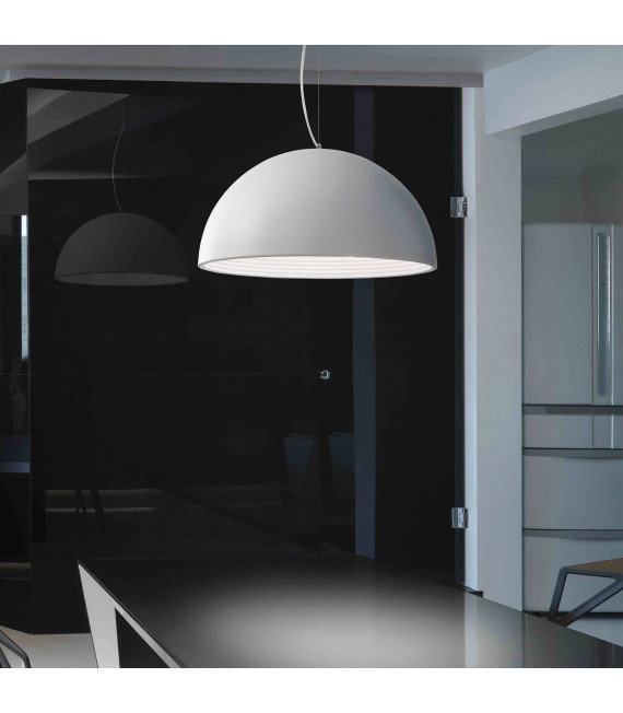 Suspension Blanche DON 1 ampoule Diamètre 64 Cm