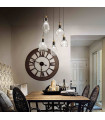 GRETEL black pendant light 5 bulbs