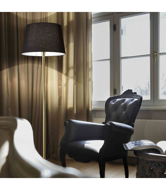 LONDON piantana in ottone 1 lampadina