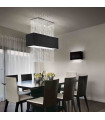 Applique murale Noire en cristal PHOENIX 2 ampoules