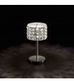 Lampe de table Chrome en cristal ROMA 1 ampoule