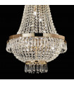 Suspension Dorée en cristal CAESAR 6 ampoules
