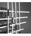 Chrome CROSS ceiling light 480 bulbs