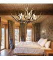 Beige CHALET 2-light wall light