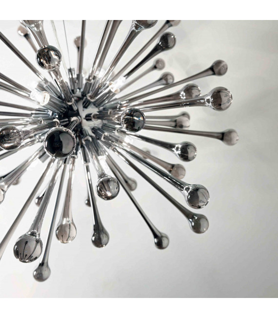 PAULINE Smoke Pendant 8 bulbs