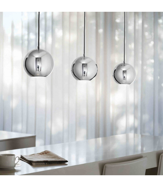 Sospensione Cromata MR JACK 1 Lampadina Diametro 73 Cm