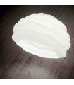 Suspension Blanche KARMA 1 ampoule Diamètre 19 Cm