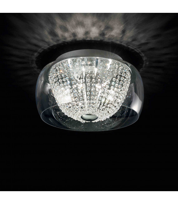 AUDIL-61 Chrome Crystal Ceiling Light 8 Lights