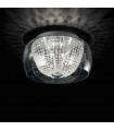 Plafonnier Chrome en cristal AUDIL-61 8 ampoules