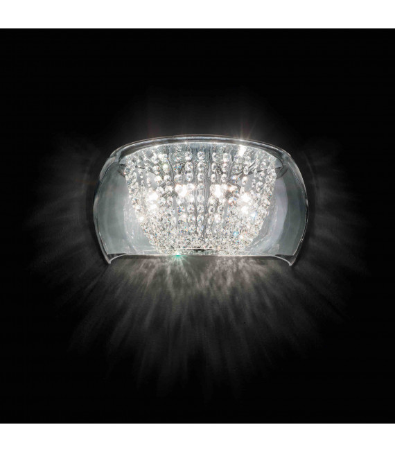 Aplique de cristal cromado con 4 luces AUDI-61