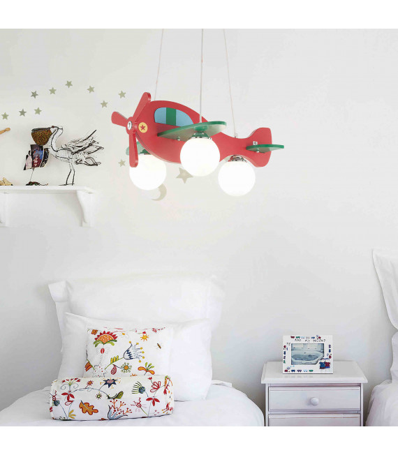 Lampada a sospensione PLANE multicolore 3 lampadine
