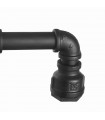 PLUMBER black wall light 2 bulbs