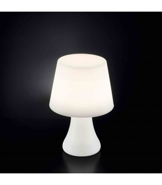 Weiße LIVE Tischlampe mit 1 Licht