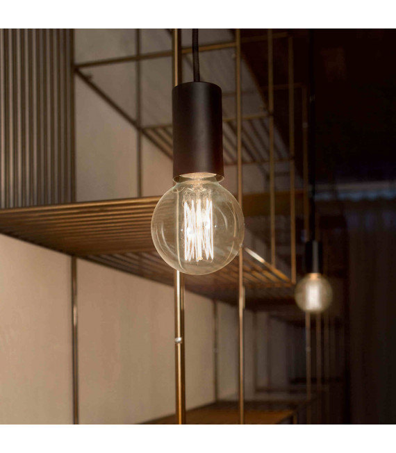 Suspension Noire HUGO 1 ampoule