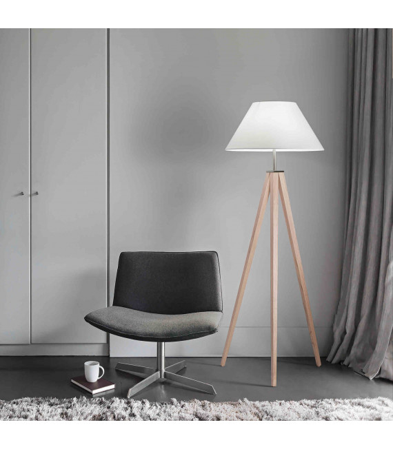 TRIDENTE white floor lamp 1 bulb