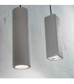 Suspension Cement OAK 1 bulb Width 42 Cm