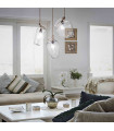 Transparent POTTY pendant light 1 glass bulb