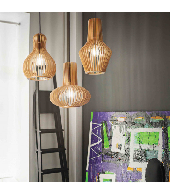 CITRUS Holzfederung 1 Glühlampe Breite 20 cm