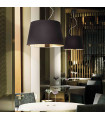NORDIK black pendant light 6 bulbs