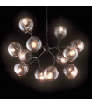 KEPLER black pendant light 12 bulbs