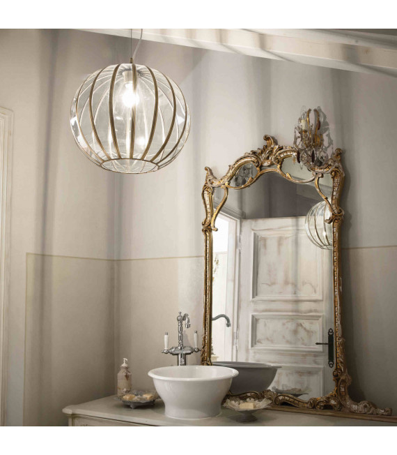 Brown RONDO pendant light 1 bulb