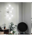 White MALLOW ceiling light 7 bulbs