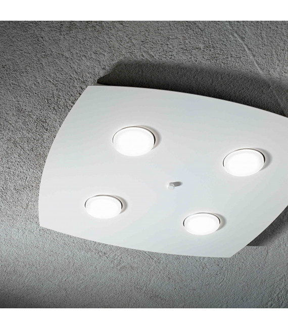 Weiße Deckenleuchte MITO 4 Lampen