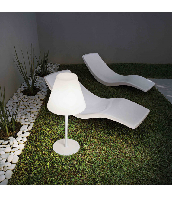 Lámpara de mesa ITACA blanca con 1 luz