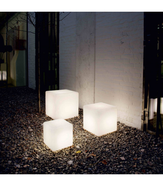 LUNA white floor lamp 1 bulb Width 29 Cm