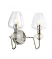 Applique murale Armand Nickel poli avec des nuances de verre claire 30
