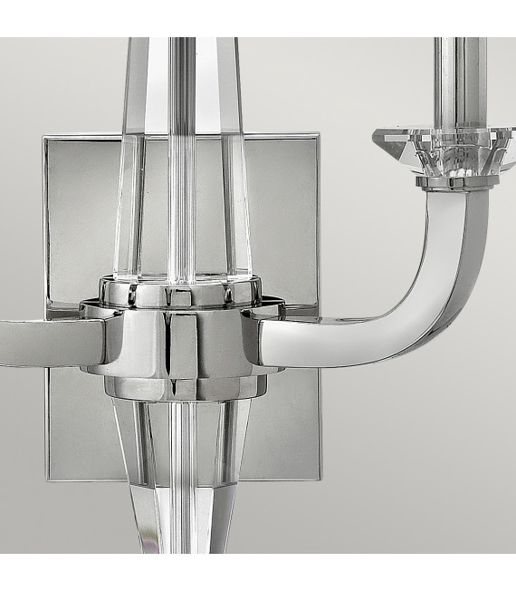Applique murale Ascher Nickel poli