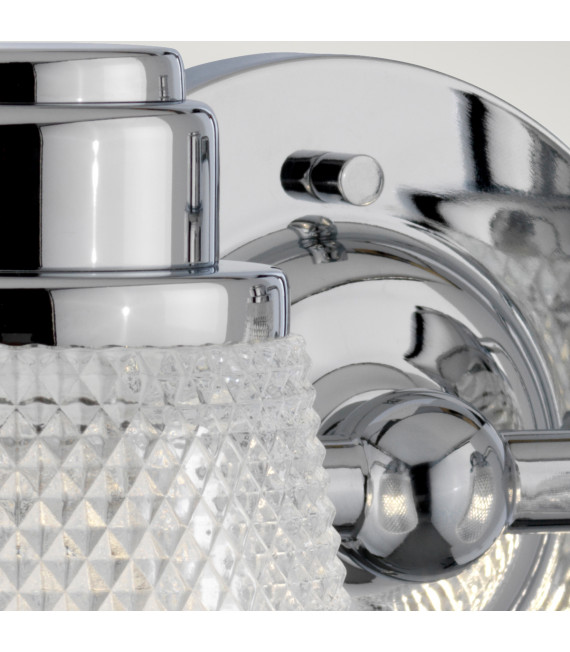 Applique murale Hudson Chrome poli