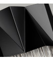 Applique murale Zuma Satiné noir / argent 27 Cm